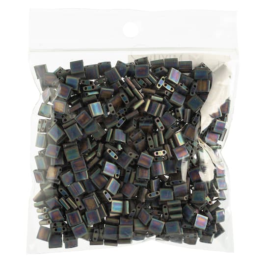 Miyuki® TILA® 5mm Opaque AB Matte Glass Beads